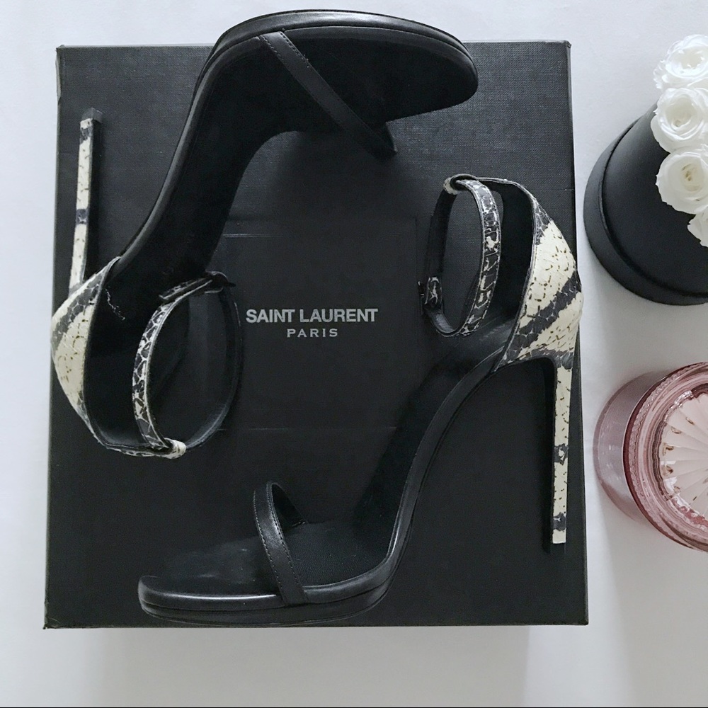 YSL Saint Laurent Talitha Heels Sz 37.5